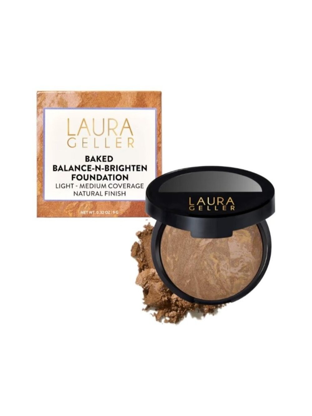 Laura Geller Fair Baked Balance-N-Brighten Color Correcting Foundation 0.32 oz 9